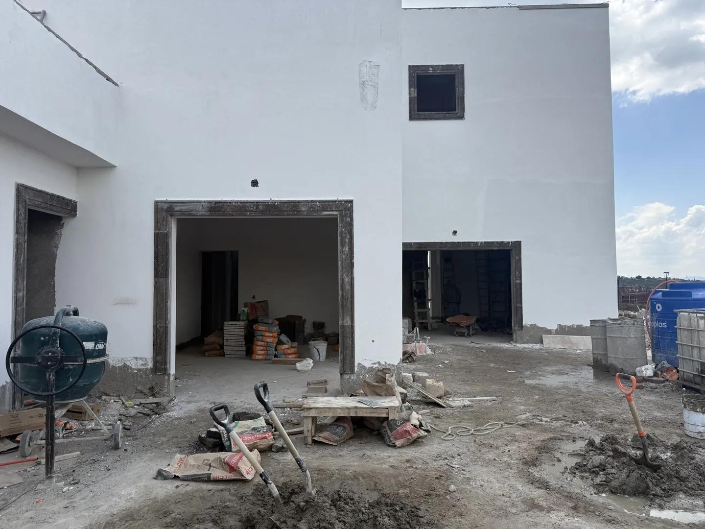 Exterior finishing stage