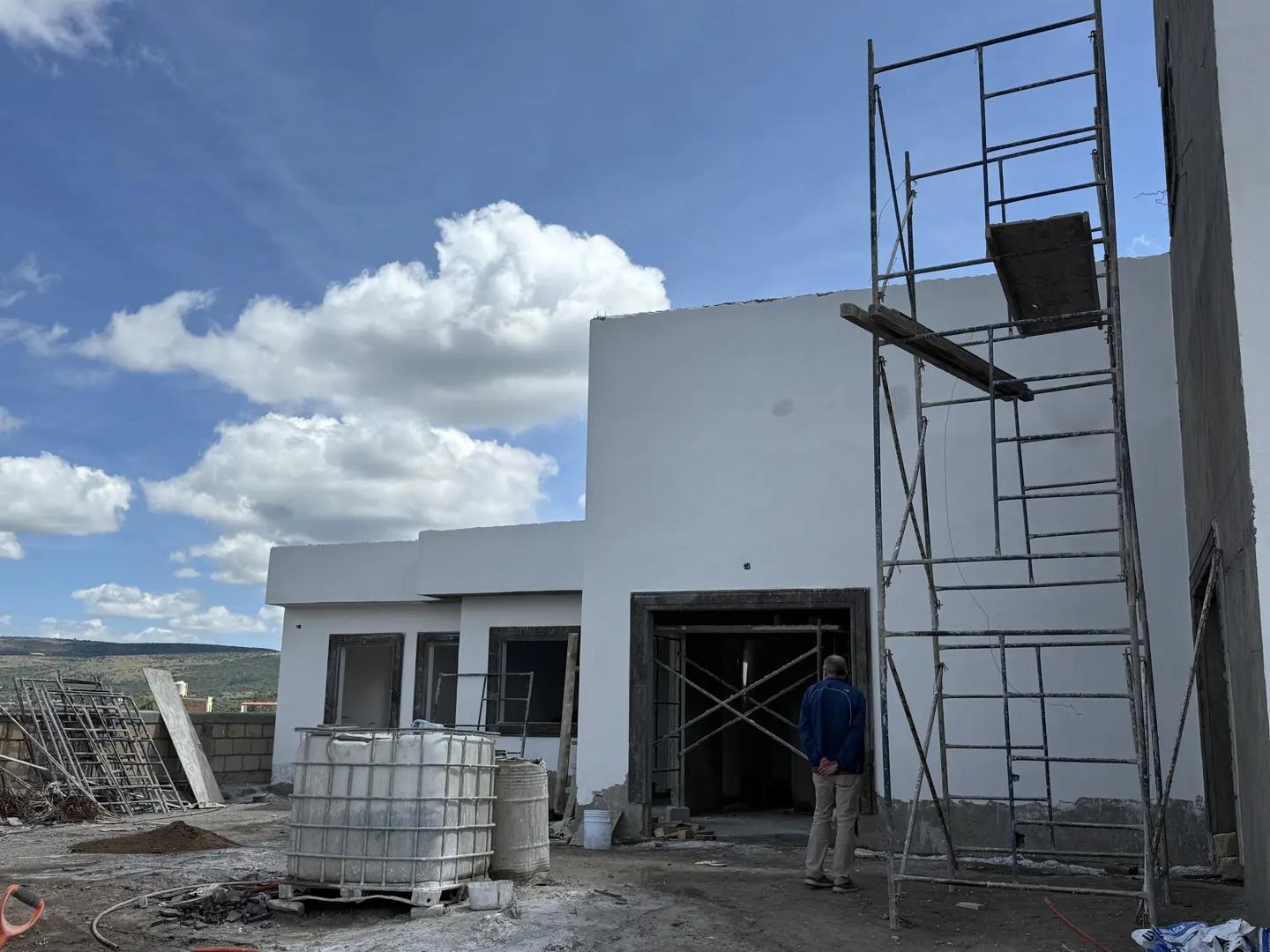 Exterior finishing work