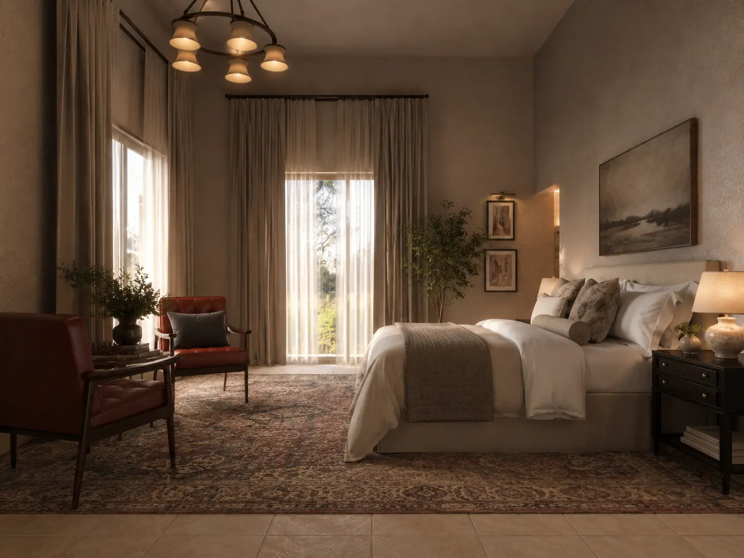 Rendering of the bedroom